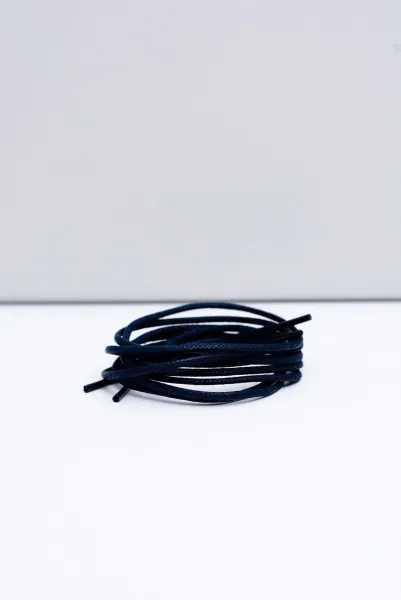 Corbby Navy Blue voskované tenké šnúrky