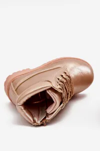 Boto Detské topánky izolované topánky Pink Dexter Gold