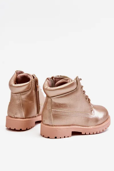 Boto Detské topánky izolované topánky Pink Dexter Gold