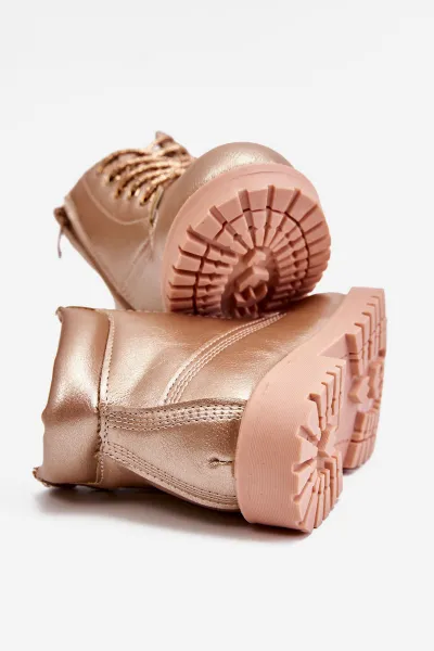 Boto Detské topánky izolované topánky Pink Dexter Gold
