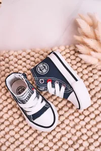 BIG STAR SHOES Detské vysoké tenisky s veľkou hviezdou