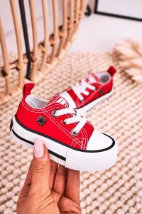 BIG STAR SHOES Červené tenisky Classic Detst's Low Big Star