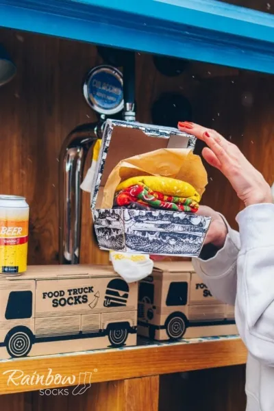 ZOOKSY/RAINBOW SOCKS Ponožky na nákladné vozidlá ponožky set hamburger 3 páry