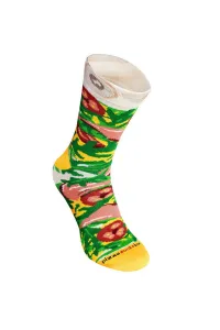 ZOOKSY/RAINBOW SOCKS Sada dúhových ponožiek pizza a pivo 5 párov