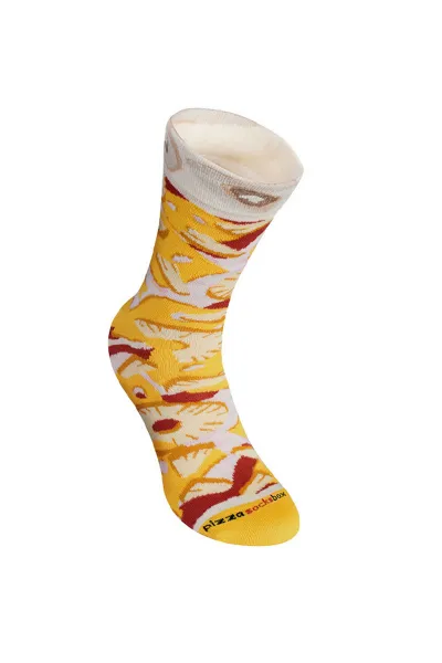 ZOOKSY/RAINBOW SOCKS Sada dúhových ponožiek pizza a pivo 5 párov