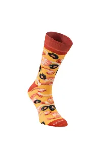 ZOOKSY/RAINBOW SOCKS Dúhové ponožky Pizza ponožky 4 páry morských plodov