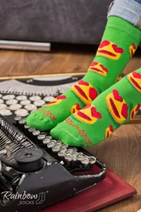 ZOOKSY/RAINBOW SOCKS Ponožky dúhové ponožky emotikony, váženia, vtipné v láske 3 páry
