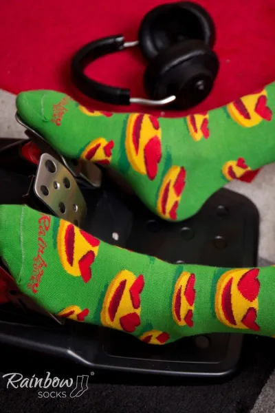 ZOOKSY/RAINBOW SOCKS Ponožky dúhové ponožky emotikony, váženia, vtipné v láske 3 páry