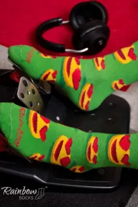 ZOOKSY/RAINBOW SOCKS Ponožky dúhové ponožky emotikony, váženia, vtipné v láske 3 páry