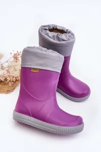 Boto Detské galoshes s Warner Snow Wave Gokids 981 Purple