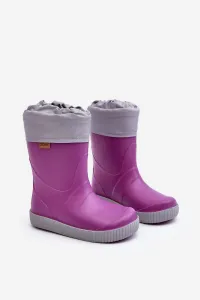 Boto Detské galoshes s Warner Snow Wave Gokids 981 Purple