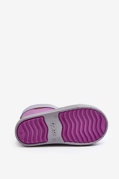 Boto Detské galoshes s Warner Snow Wave Gokids 981 Purple