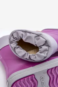 Boto Detské galoshes s Warner Snow Wave Gokids 981 Purple