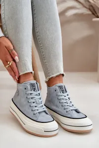 BIG STAR SHOES Zateplené Dámske Tenisky Na Platforme Eko Koža Big Star