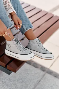 BIG STAR SHOES Zateplené Dámske Tenisky Na Platforme Eko Koža Big Star
