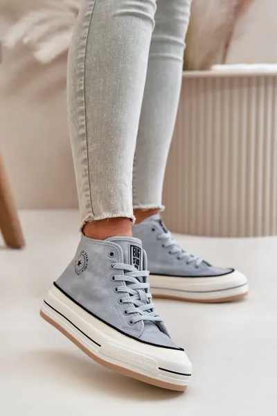 BIG STAR SHOES Zateplené Dámske Tenisky Na Platforme Eko Koža Big Star