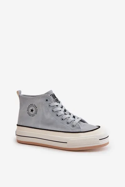 BIG STAR SHOES Zateplené Dámske Tenisky Na Platforme Eko Koža Big Star