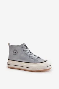 BIG STAR SHOES Zateplené Dámske Tenisky Na Platforme Eko Koža Big Star