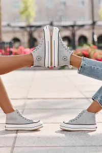 BIG STAR SHOES Zateplené Dámske Tenisky Na Platforme Eko Koža Big Star