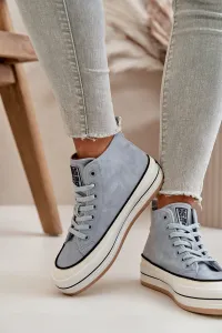 BIG STAR SHOES Zateplené Dámske Tenisky Na Platforme Eko Koža Big Star