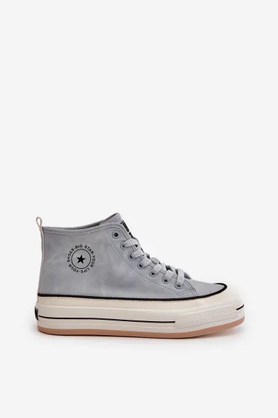BIG STAR SHOES Zateplené Dámske Tenisky Na Platforme Eko Koža Big Star