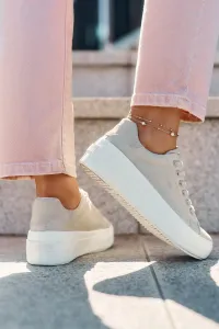 BIG STAR SHOES Dámske Textilné Tenisky Na Platforme Big Star