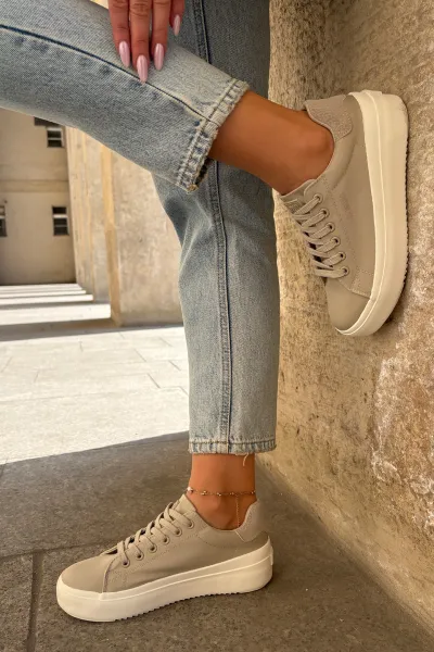 BIG STAR SHOES Dámske Textilné Tenisky Na Platforme Big Star