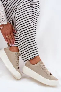 BIG STAR SHOES Dámske Textilné Tenisky Na Platforme Big Star