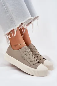 BIG STAR SHOES Dámske Textilné Tenisky Na Platforme Big Star