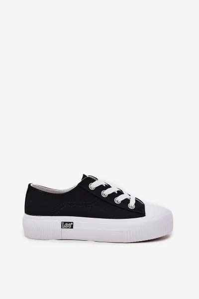 Dámske Tenisky Na Platforme Čierne LEE ISLA C WOMEN LOW
