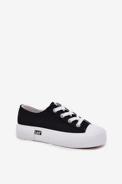 Dámske Tenisky Na Platforme Čierne LEE ISLA C WOMEN LOW