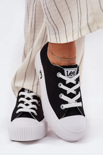 Dámske Tenisky Na Platforme Čierne LEE ISLA C WOMEN LOW