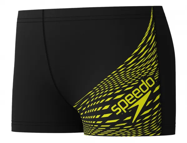 Speedo medley logo aquashort boy hyper yellow/black 152cm