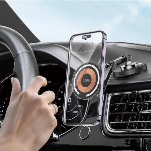 Tech-Protect V8 MagSafe držiak na mobil do auta 15W, čierny