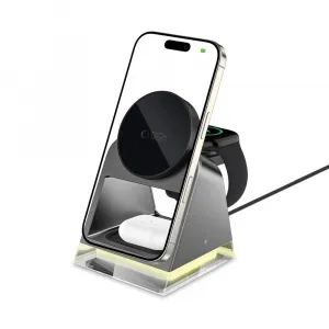 Tech-Protect A43 MagSafe bezdrôtová nabíjačka na mobil / Apple Watch / AirPods 15W, čierna