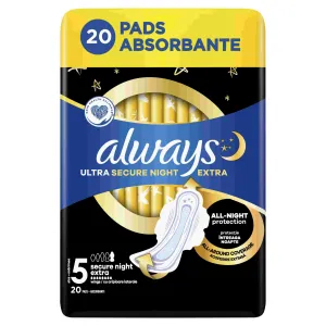 Always Ultra Secure Night Extra vložky 20 ks
