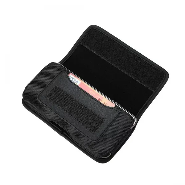 MG Oxford puzdro na opasok 14 x 8 x 3 cm , čierne