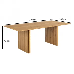 Actona Jídelní stůl COLIMA 210 cm dub divoký