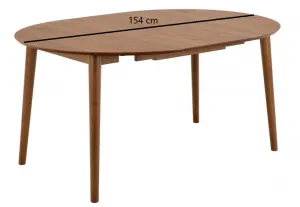 Actona Jídelní rozkládací stůl Montreux 115/154 cm z masivu ořech
