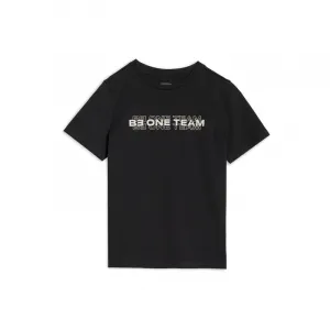 Chlapčenské tričko s krátkym rukávom 4F JUNIOR TSHIRT M2186-20S-DEEP BLACK