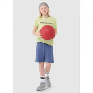 Chlapčenské tričko s krátkym rukávom 4F JUNIOR TSHIRT M2186-45N-CANARY GREEN NEON