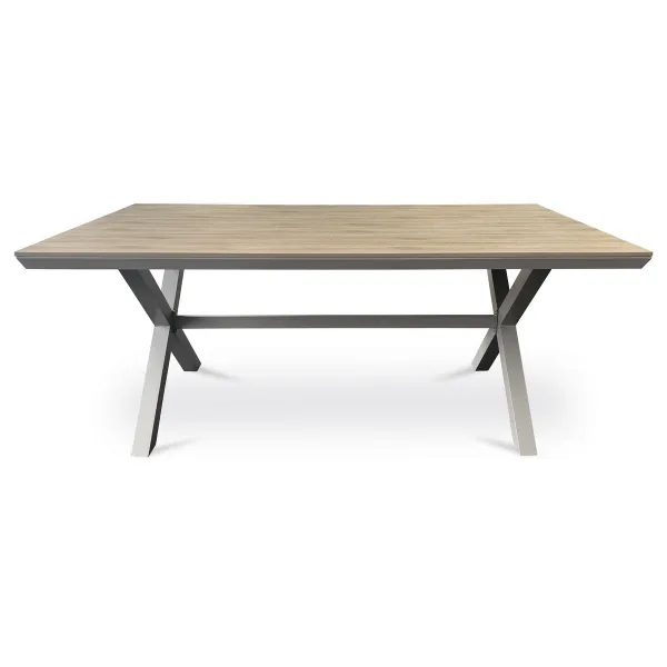 Autronic Záhradný stôl, hliník, polywood, béžový ,AZT-S1510 OAK