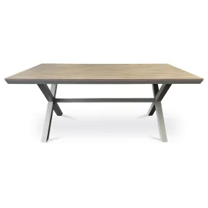 Autronic Záhradný stôl, hliník, polywood, béžový ,AZT-S1510 OAK