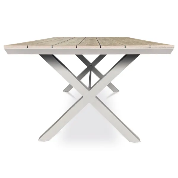 Autronic Záhradný stôl, hliník, polywood, béžový ,AZT-S1510 OAK
