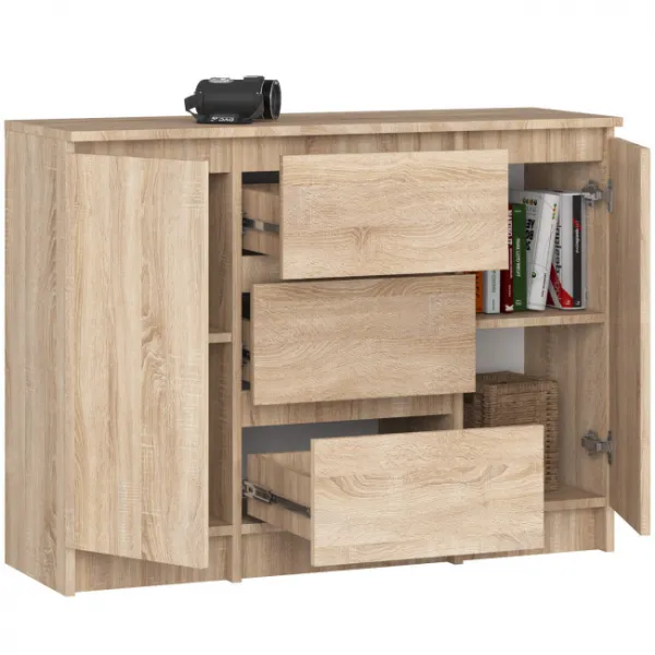 Ak furniture Komoda Girgo 101 cm dub sonoma