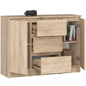 Ak furniture Komoda Girgo 101 cm dub sonoma