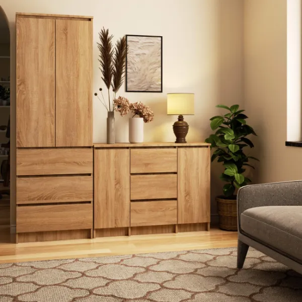 Ak furniture Komoda Girgo 101 cm dub sonoma