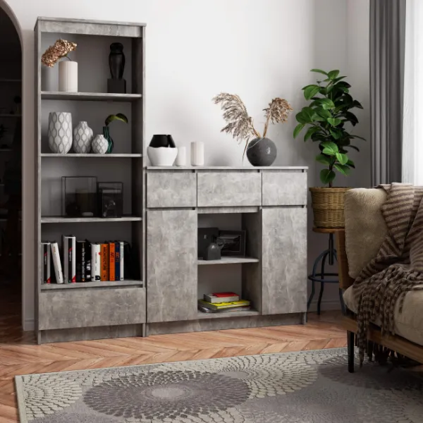 Ak furniture Komoda Baros 101 cm beton