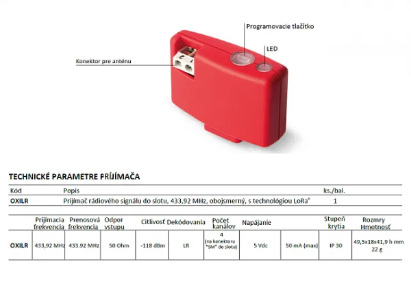 Nice OXILR rádiový prijímač