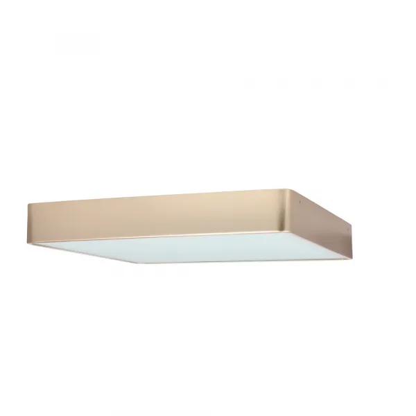Stropné svietidlo Quattro, štvorcové perleťové stropné svietidlo 35x35, 18W LED, biele tienidlo 4000K